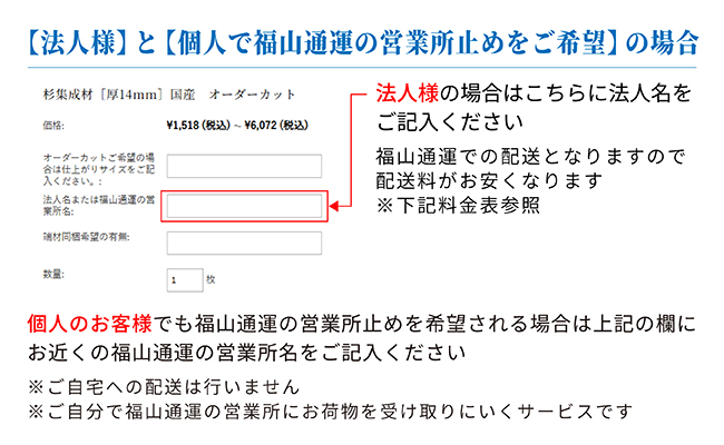 木材の発送について